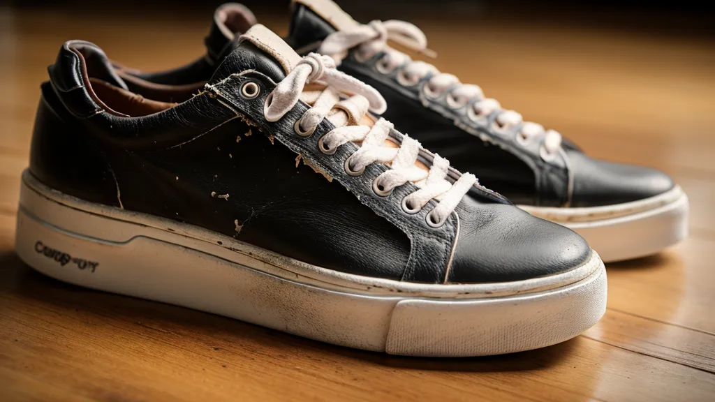 Angeknabberte Sneaker im Flur als Alltagsherausforderung bei der Welpenerziehung