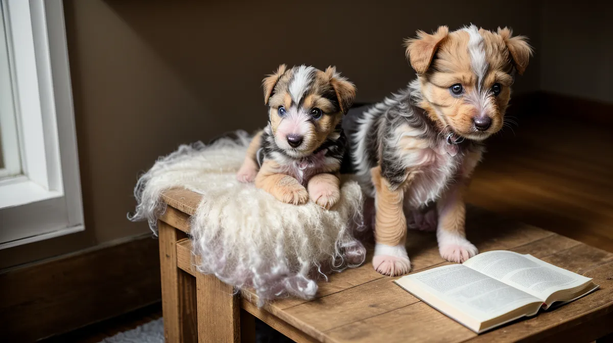Welpe kaut ein Kabel an – typisches Bild bei Zerstörungswut und den ersten Wochen mit einem Tierschutzhund